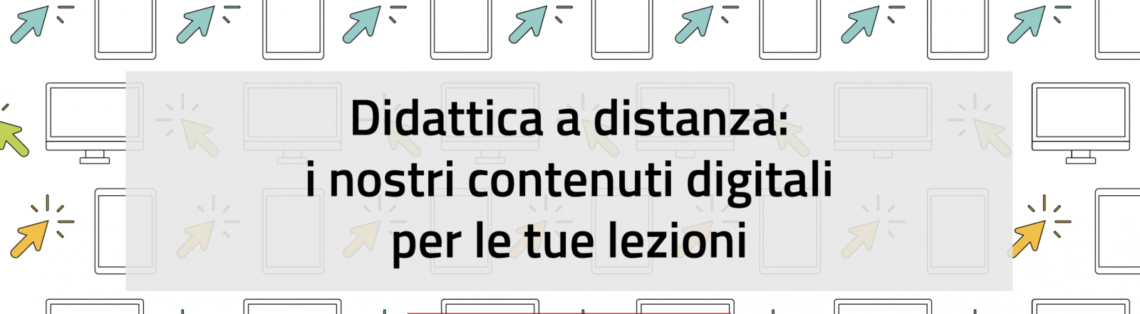 Immagine del sito Mondadori per la didattica a distanza.