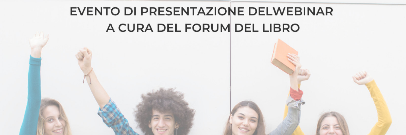 Locandina webinar "Contrasto alla povertà educativa" a cura del Forum del Libro