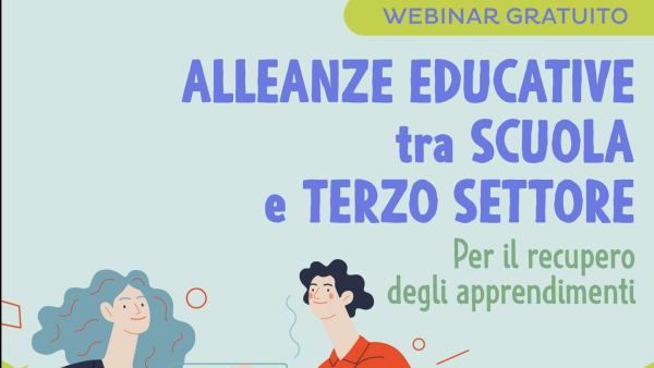 Webinar Alleanze educative tra scuola e terzo settore